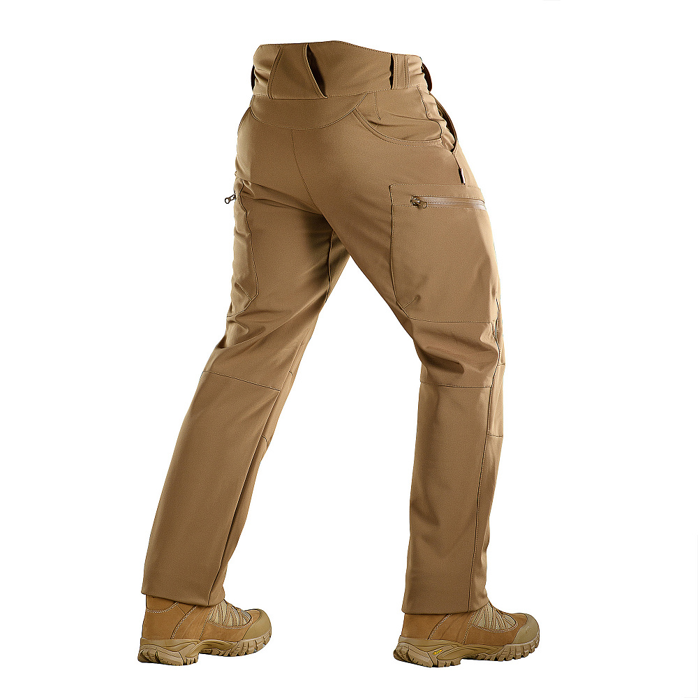 PANTALONI TACTICI SOFT SHEEL DE IARNA - COYOTE - 2 | YEO